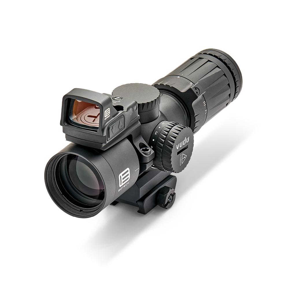 Eotech Vudu Rifle Scope EFLX & Ring Mount Package 4-12x36 FFP MD5 Black Picture of Eotech Eotech Vudu 4-12x36 FFP Ultra-Short MD5 Ret MRAD Pkg Scope/Mnt/EFLX w/mnt