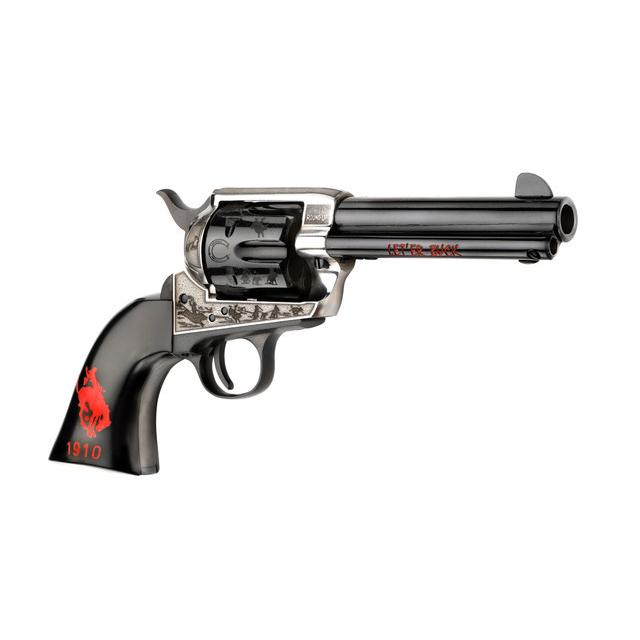 EMF Pendleton Revolver .357 Mag 6rd Capacity 4.75" Black Barrel Engraved Frame Picture of EMF Inc. DBA Pietta PENDLETON 357MAG 4.75in ENGRVD FRAME/BBL/CYL ULTRA BLK ENGRVD COLORED GRIP