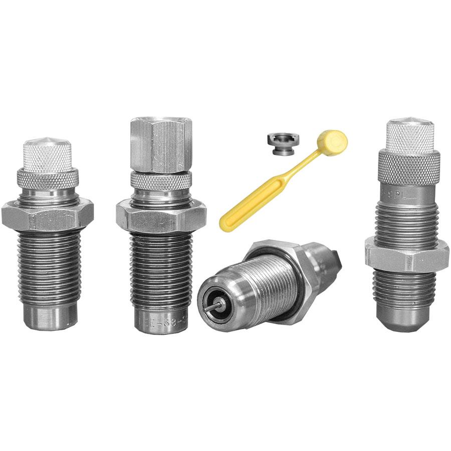 Lee Carbide Deluxe Pistol 4-Die Set .38 Spl /.357 Mag Picture of Lee Precision LEE 38 Special / 357 Magnum Deluxe Carbide Micrometer 4-Die Set