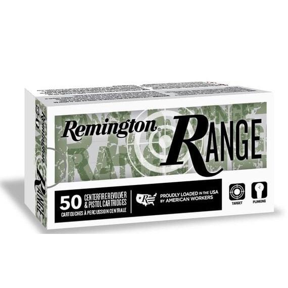 Remington Range Handgun Ammunition .45 Auto 230gr FMJ 830 fps 50/ct Picture of Remington Arms Co. Inc. 45 AUTO 230GR FMJ RANGE HANDGUN 50/RD