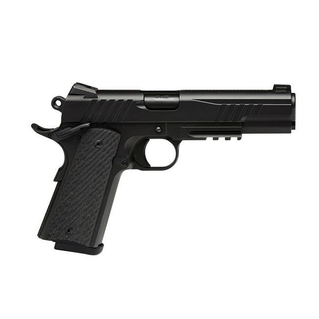 Savage 1911 Gov't Style Handgun 9mm Luger 10rd Magazines (1) 5" Barrel Black Melonite with Rail - DEMO Picture of Savage Arms SAVAGE 1911 GOV'T STYLE RAIL GUN 9MM 10+1 BLACK MELONITE DEMO