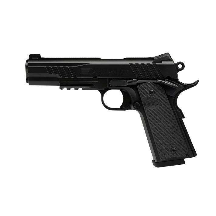 Savage 1911 Gov't Style Handgun 9mm Luger 10rd Magazines (1) 5" Barrel Black Melonite with Rail - DEMO Picture of Savage Arms SAVAGE 1911 GOV'T STYLE RAIL GUN 9MM 10+1 BLACK MELONITE DEMO