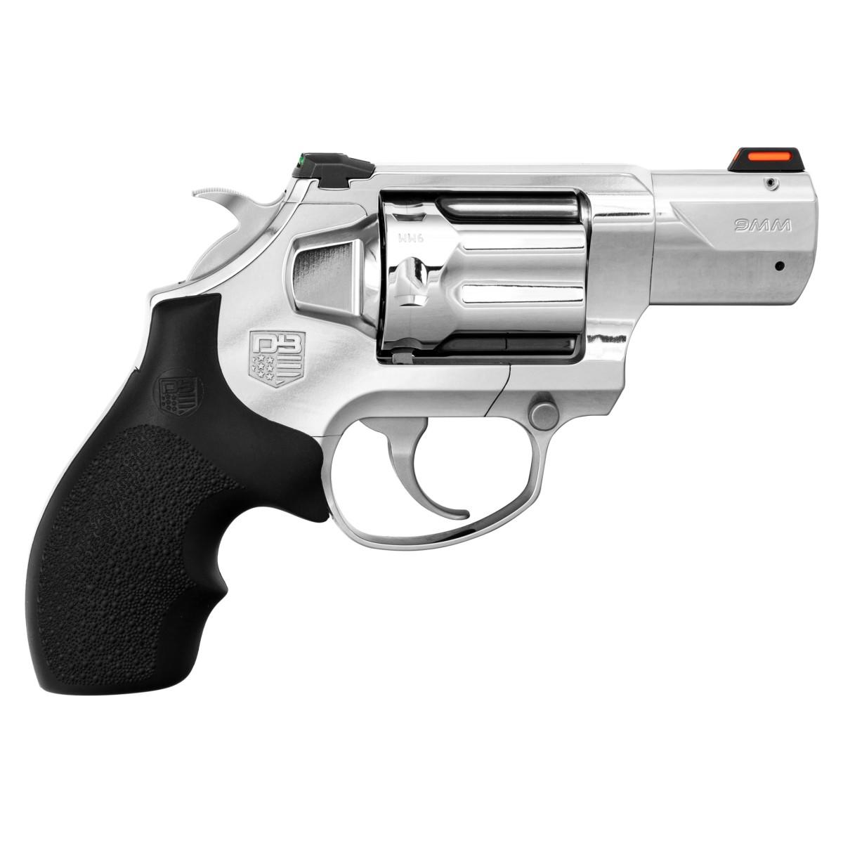 Diamondback SDR 9MM 6 Round 2" Barrel Double Action w/ Fiber Optic Sights Polished Stainless Picture of Diamondback DB SDR 9MM 2in 6RD DBL ACT W/FO REAR POLISHED STAINLESS
