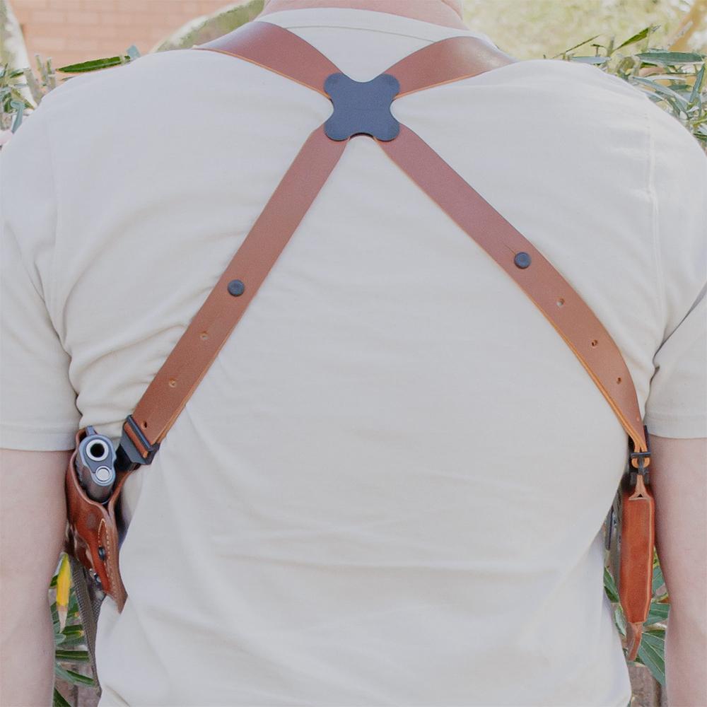 Galco Optic Solution Should Rig Holster Kimber 5" 1911 With or Without Red Dot Tan RH Picture of Galco International Ltd. OPTIC SOLUTION SHOULDER RIG 3IN -5IN 1911 w/wo red dot TAN RH