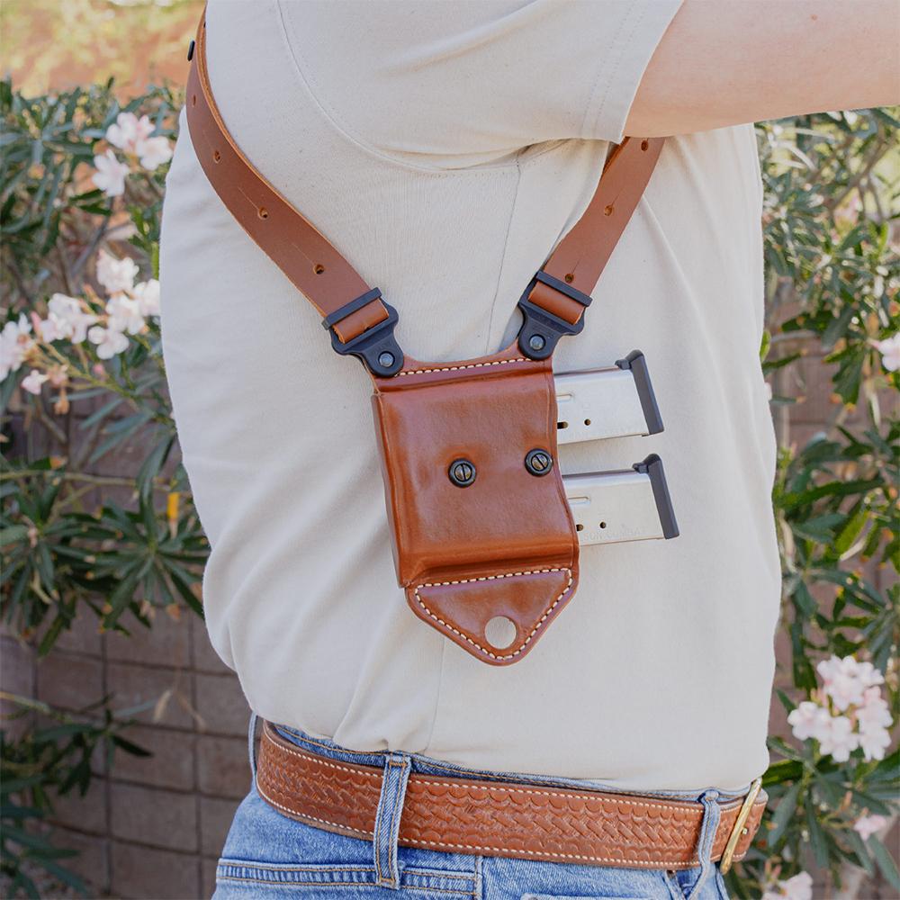 Galco Optic Solution Should Rig Holster Kimber 5" 1911 With or Without Red Dot Tan RH Picture of Galco International Ltd. OPTIC SOLUTION SHOULDER RIG 3IN -5IN 1911 w/wo red dot TAN RH