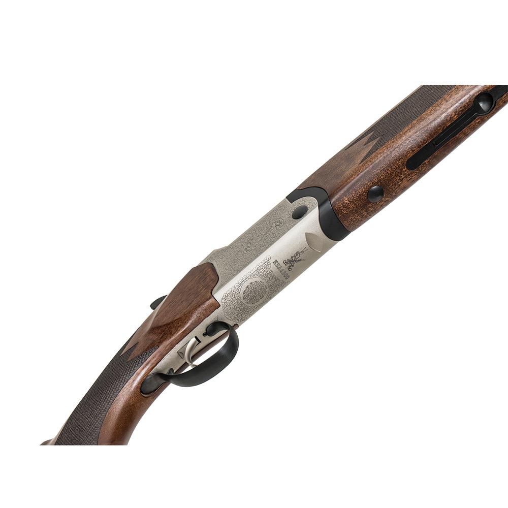 Keystone Crickett "My First Shotgun" Field .410 ga 3" Chamber 2rd Capacity 20" Barrel Walnut Silver Engraved Picture of Keystone Sporting Arms KSA Over/Under .410 Silver Engraved Field 20'' barrels Wlnt Stk