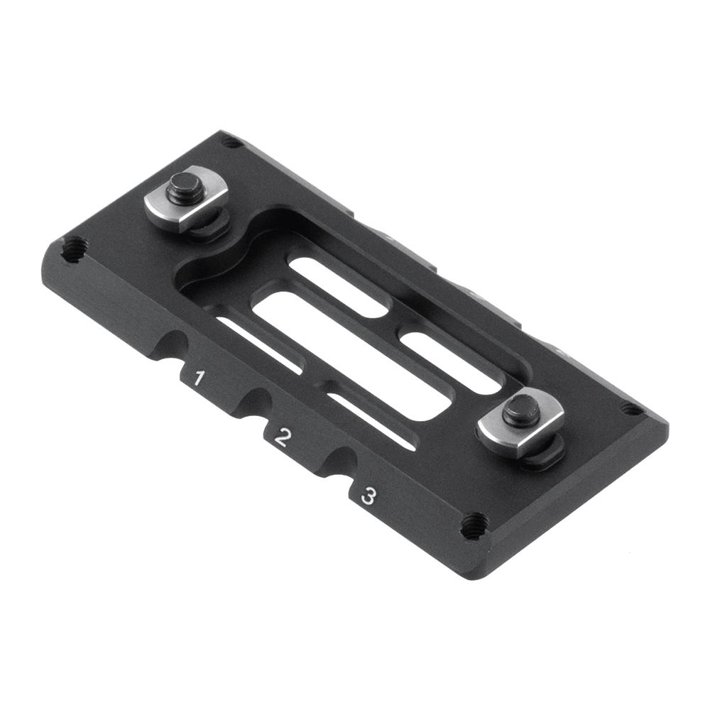 Leapers UTG Pro M-LOK Arca Rail 7075-T6 3.1" Black Picture of Leapers Inc. UTG Pro M-LOK Arca Rail 7075-T6 3.1'' Length