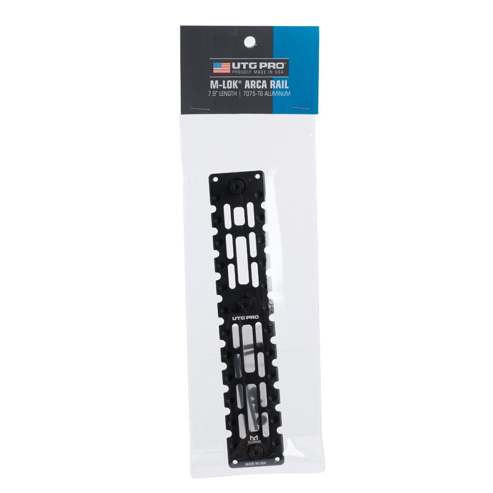 Leapers UTG Pro M-LOK Arca Rail 7075-T6 7.9" Black Picture of Leapers Inc. UTG Pro M-LOK Arca Rail 7075-T6 7.9'' Length
