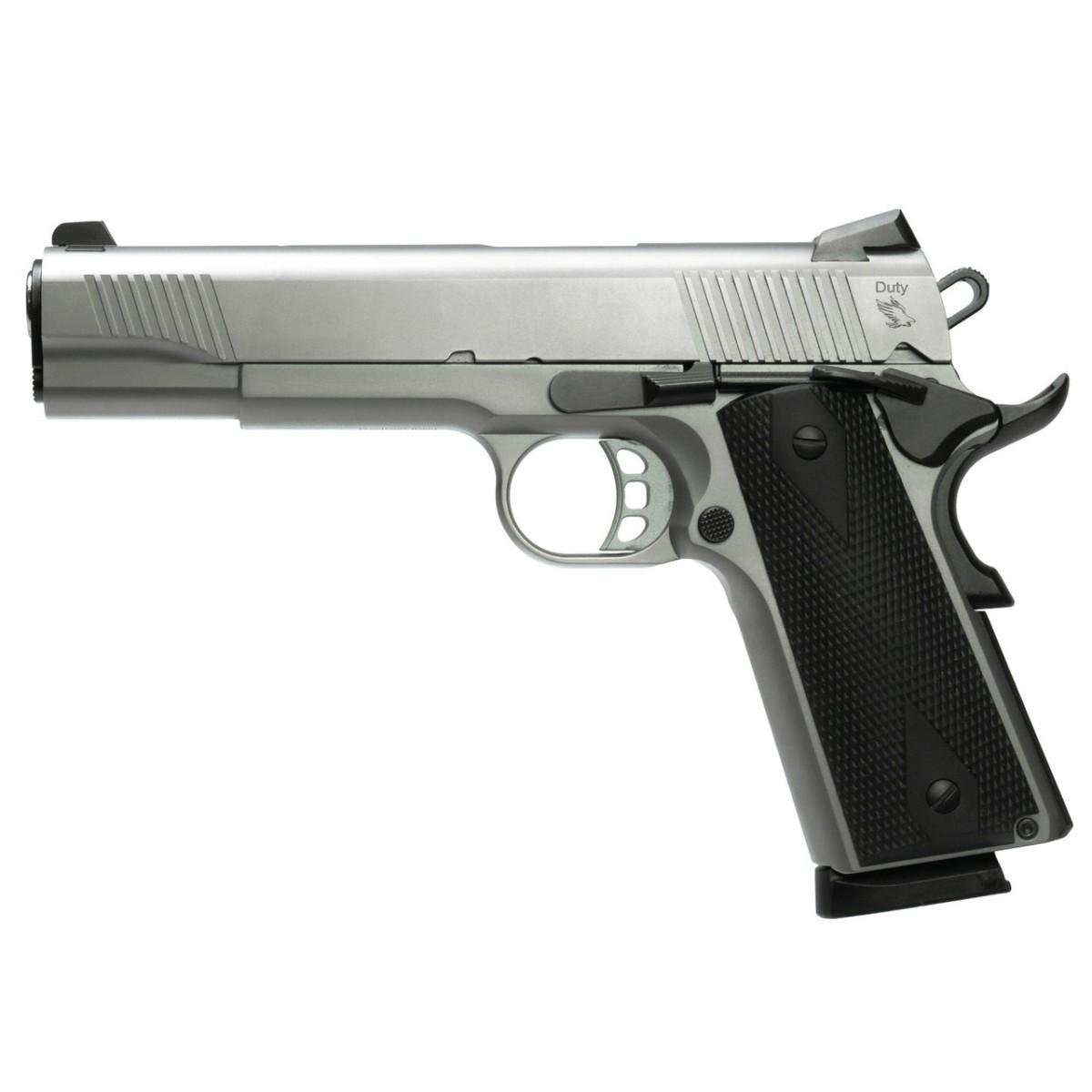 Tisas 1911 DUTY SS45 45ACP 8Rd Magazine (2)  5'' Barrel Stainless Steel Picture of Tisas Arms Corp Tisas 1911 DUTY SS45 45ACP Stainless Steel 5'' 2-8rd