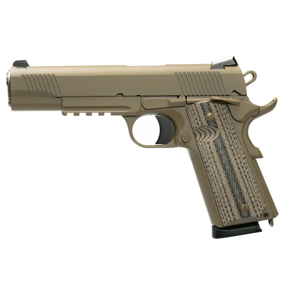 Tisas 1911 DUTY B9RDG RAIDER 9MM 9rd Magazine (2) 5" Barrel FDE Cerakote Picture of Tisas Arms Corp Tisas 1911 DUTY B9RDG RAIDER 9MM 5'' 2-9rd