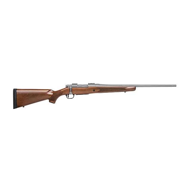 Mossberg Patriot Rifle .243 Win 5rd Capacity 22" Fluted Threaded Barrel Stainless Cerekote/Walnut Stock Picture of Mossberg & Sons Inc. Msbrg Patriot 243WIN 5rd 22in Fltd Cer/Stnls Wlnt
