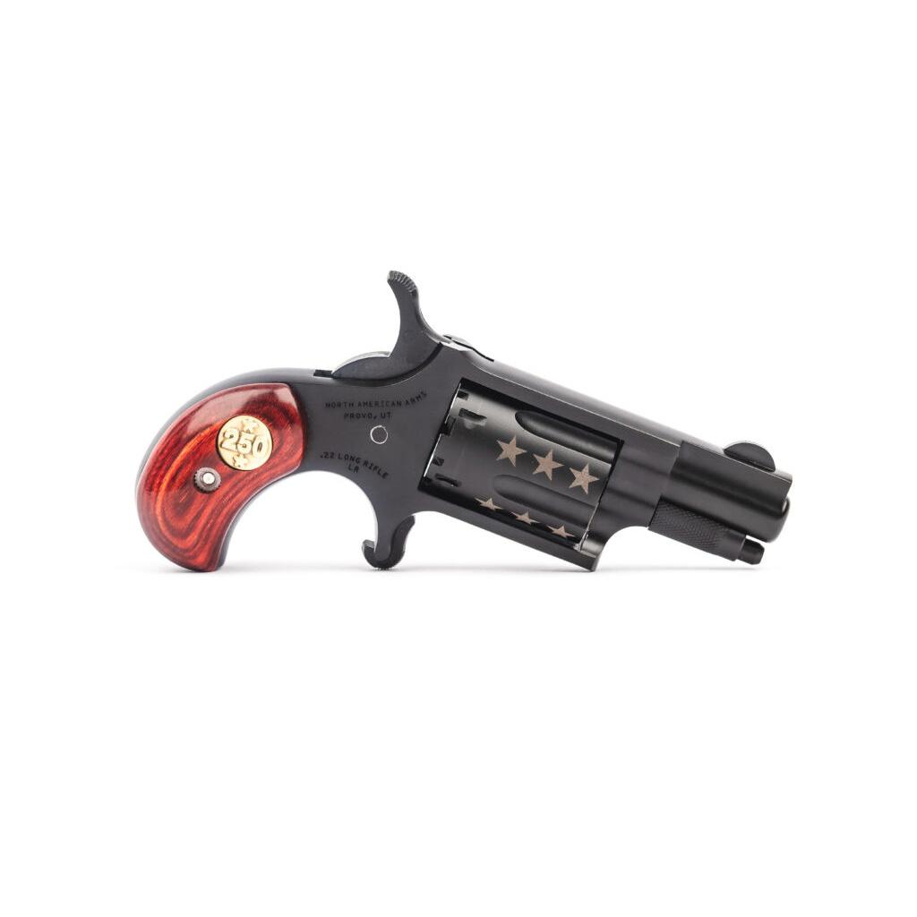 NAA America's 250th Anniversary Belt Buckle Gun .22 LR 5rd Capacity 1-1/8'' Barrel Picture of North American Arms NAA .22 LR 1 1/8'' BARREL AMERICA'S 250TH ANNIVERSARY BELT BUCKLE GUN