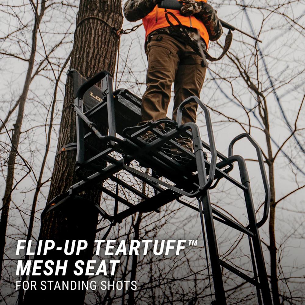 River's Edge Lockdown Wide 1-Man Ladder Tree Stand Picture of Ardisam (River's Edge/ Barronett Blinds) ARDISAM LOCKDOWN WIDE 1-MAN TREE STAND