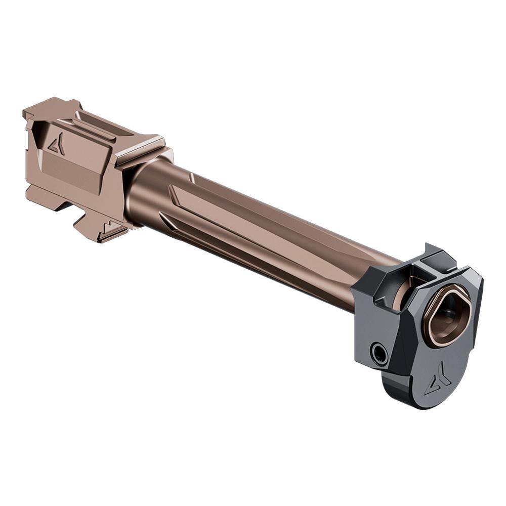 Radian Weapons Afterburner and Ramjet Combo Ported Barrel and Compensator for Glock 17 Gen 5 Bronze Black Picture of Radian Weapons AFTERBURNER Comp + RAMJET Brl for Glock 17 - Gen 5 - Blk/Brz