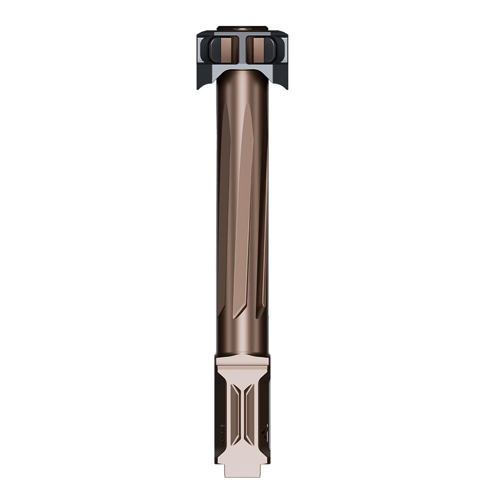 Radian Weapons Afterburner and Ramjet Combo Ported Barrel and Compensator for Glock 17 Gen 5 Bronze Black Picture of Radian Weapons AFTERBURNER Comp + RAMJET Brl for Glock 17 - Gen 5 - Blk/Brz