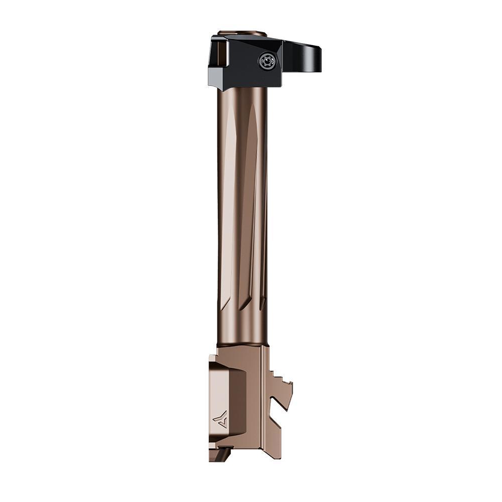 Radian Weapons Afterburner and Ramjet Combo Ported Barrel and Compensator for Glock 17 Gen 5 Bronze Black Picture of Radian Weapons AFTERBURNER Comp + RAMJET Brl for Glock 17 - Gen 5 - Blk/Brz