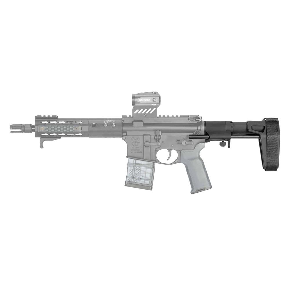 SB Tactical SBPDW Brace 3-Position Black Picture of SB Tactical EVO PDW 3 POSITION ADJ BRACE BLK SB LOGO