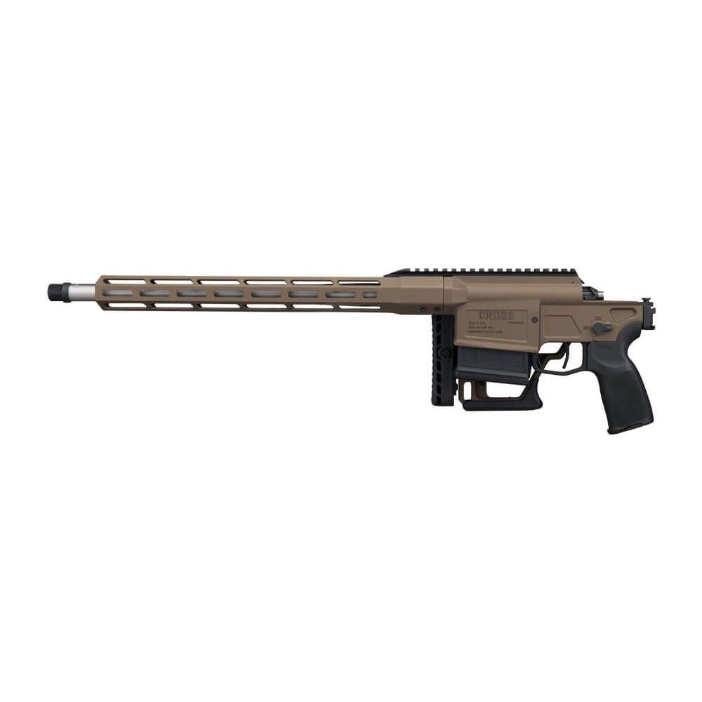Sig Sauer Cross Rifle Bronze .308 Win 5rd Magazine 16" Threaded Barrel Bronze Cerakote Folding Stock Picture of Sig Sauer SIG CROSS 308WIN 16IN CROSS BRONZE CERAKOTE FOLD PRS AL MLOK HG (1)5RD
