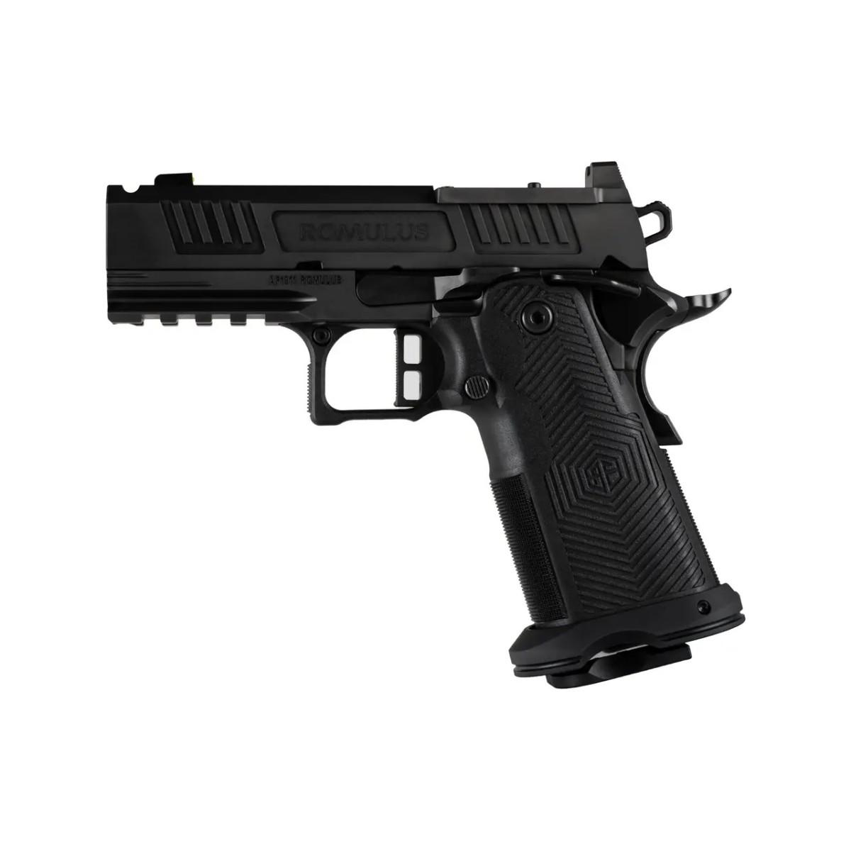 Alpha Foxtrot AF1911-ROMULUS 9MM 17 and 20 Rd Magazines (1 Each) 3.5" Ported Barrel DLC Black MOS Optic Cut Picture of Alpha Foxtrot Alpha Foxtrot AF1911-ROMULUS 9MM 3.5" PORTED MOS DLC BLACK 17/20RD