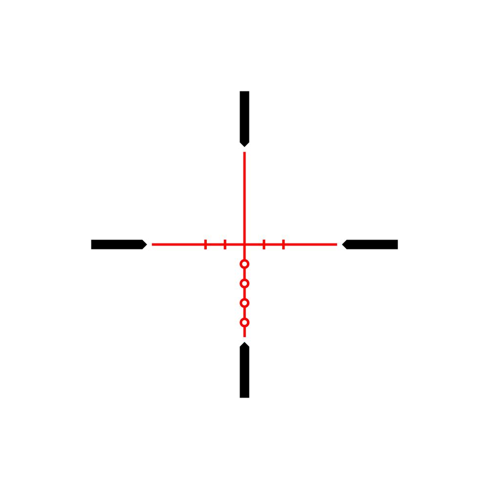 EOTech Vudu X Rifle Scope 1-6x24mm 30mm SFP BD1 Illum. Black Picture of Eotech Eotech VuduX 1-6x SFP Riflescope - BD1 Reticle