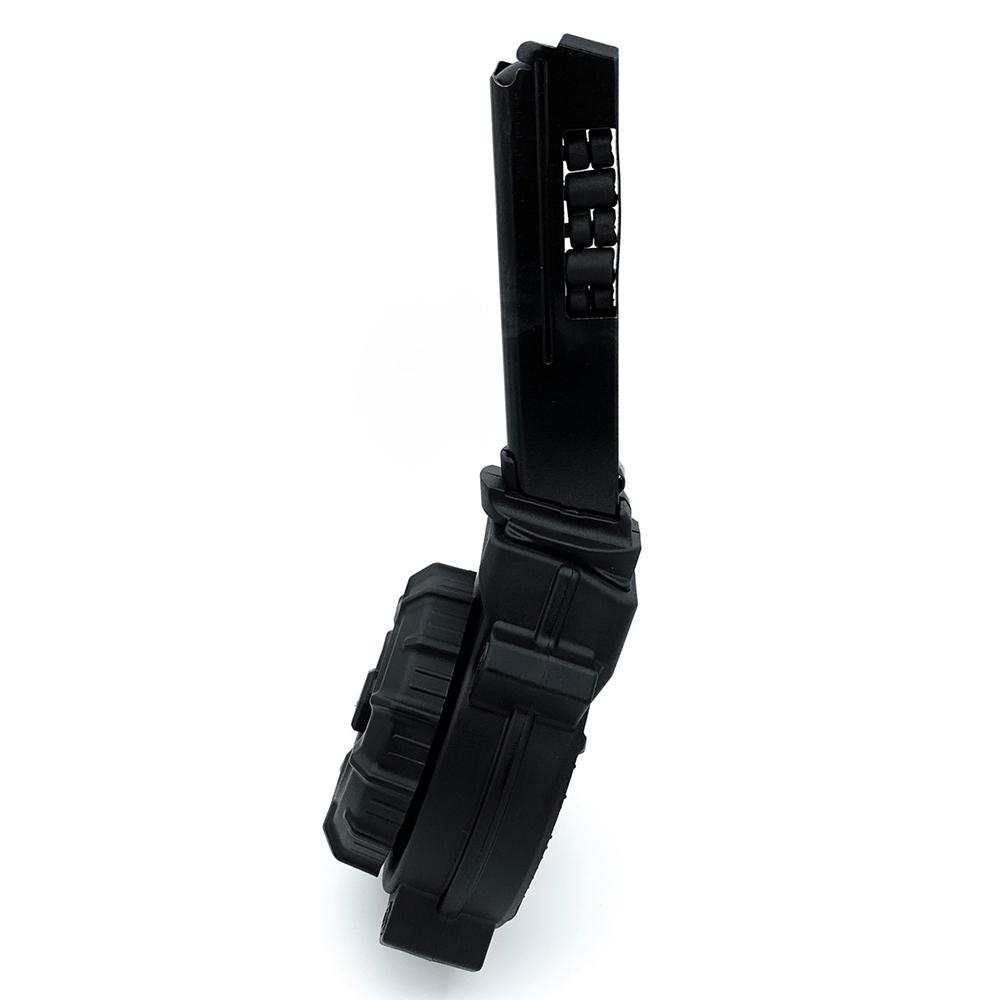ProMag Hi-Point 995/995TS Handgun Magazine Drum 9mm Luger 50/rd Picture of Promag Mfg. Inc. HI-POINT 995 / 995TS 9MM (50) RD DRUM BLACK POLYMER MAGAZINE