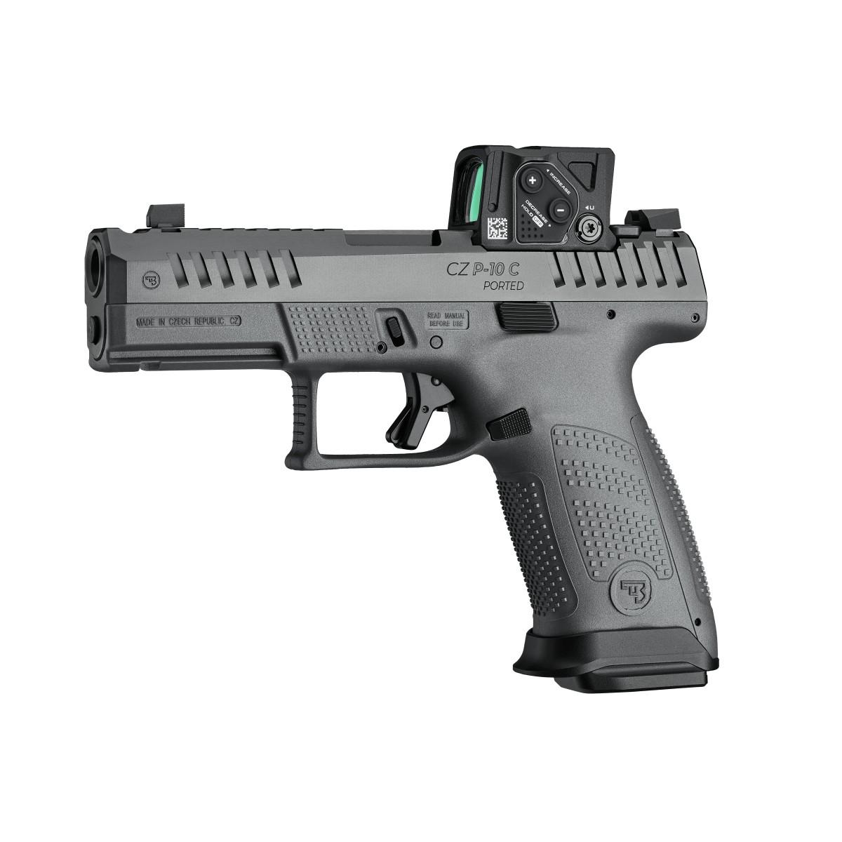 CZ P-10C 9mm 10Rd Magazine (2) 4'' Barrell Ported COA Picture of Cz-Usa Firearms CZ P-10C 9mm 4'' Brl 10rd PORTED COA