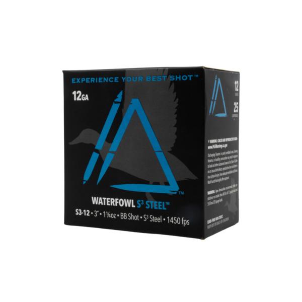 Apex Ammunition Waterfowl S3 Steel Shotshells 12ga 3" 1-1/4oz #BB 1450 fps 25/ct