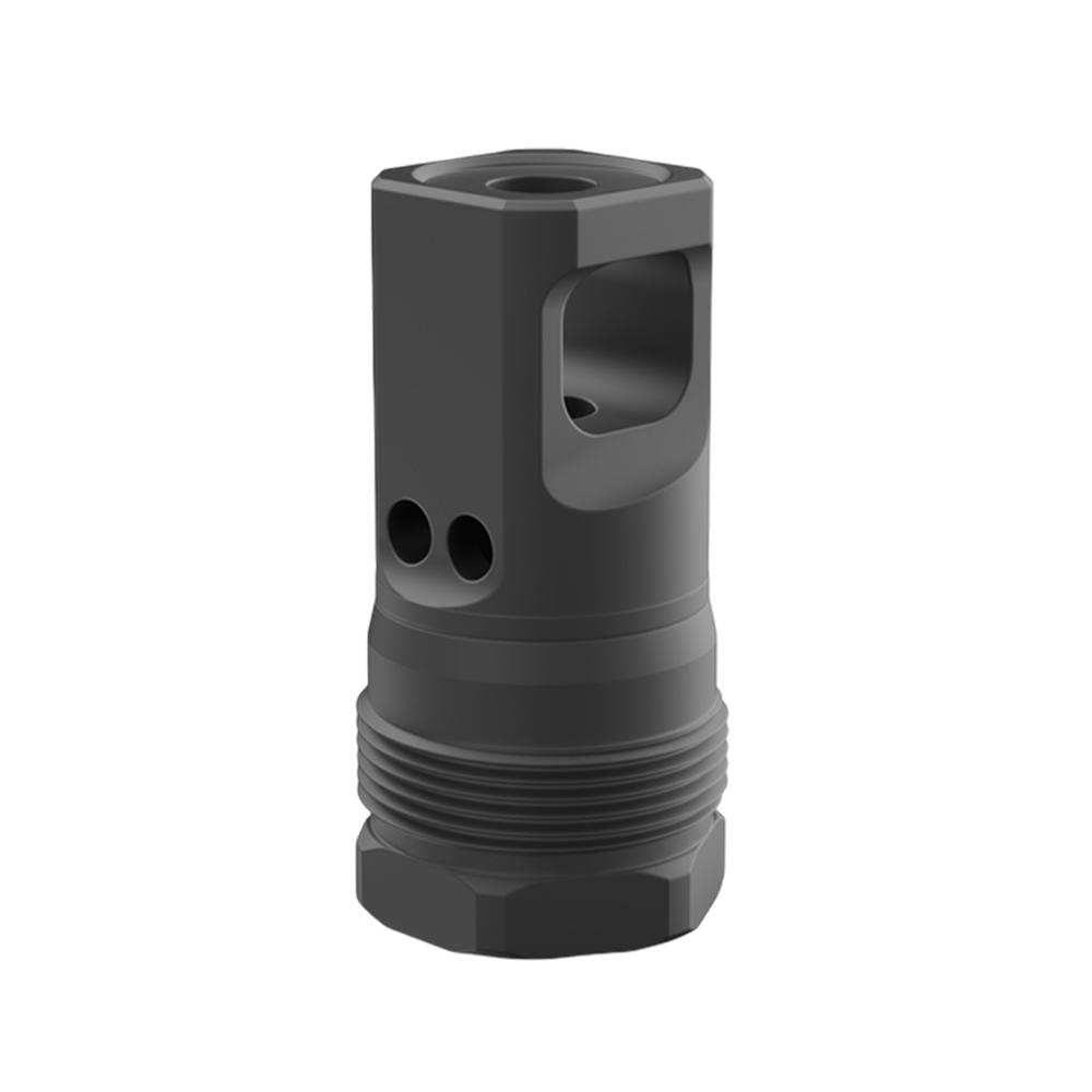 Breek Arms Plan B Echo Single Port Muzzle Brake 9mm Luger 1/2x28 Thread Picture of Breek Arms Plan B Echo Single-Port Muzzle Brake 9mm 1/2x28