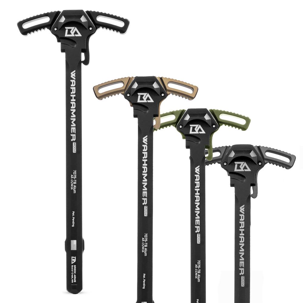 Breek Arms Warhammer Mod2 AR-15 Charging Handle Ranger Green Picture of Breek Arms Warhammer Charging Handle AR15 Ranger Green
