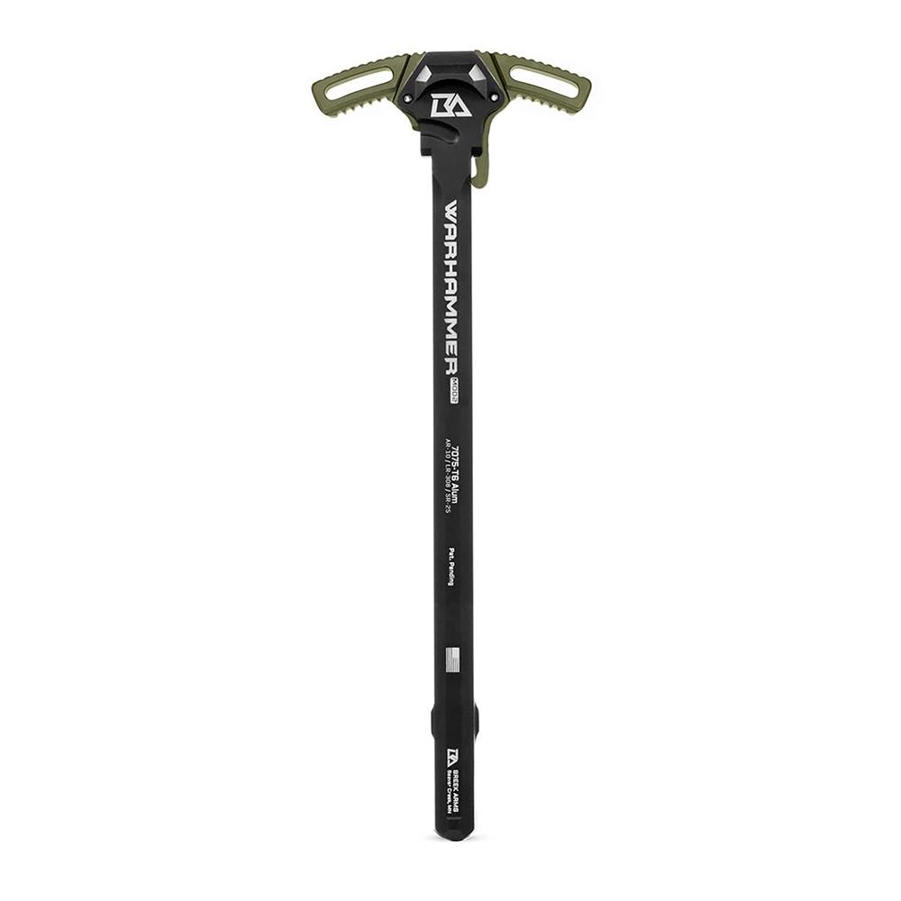 Breek Arms Warhammer Mod2 AR-15 Charging Handle Ranger Green Picture of Breek Arms Warhammer Charging Handle AR15 Ranger Green