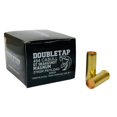 Double Tap DT SnakeShot Handgun Ammunition 454 Casull 270gr Snake Shot 1300 fps 20/ct