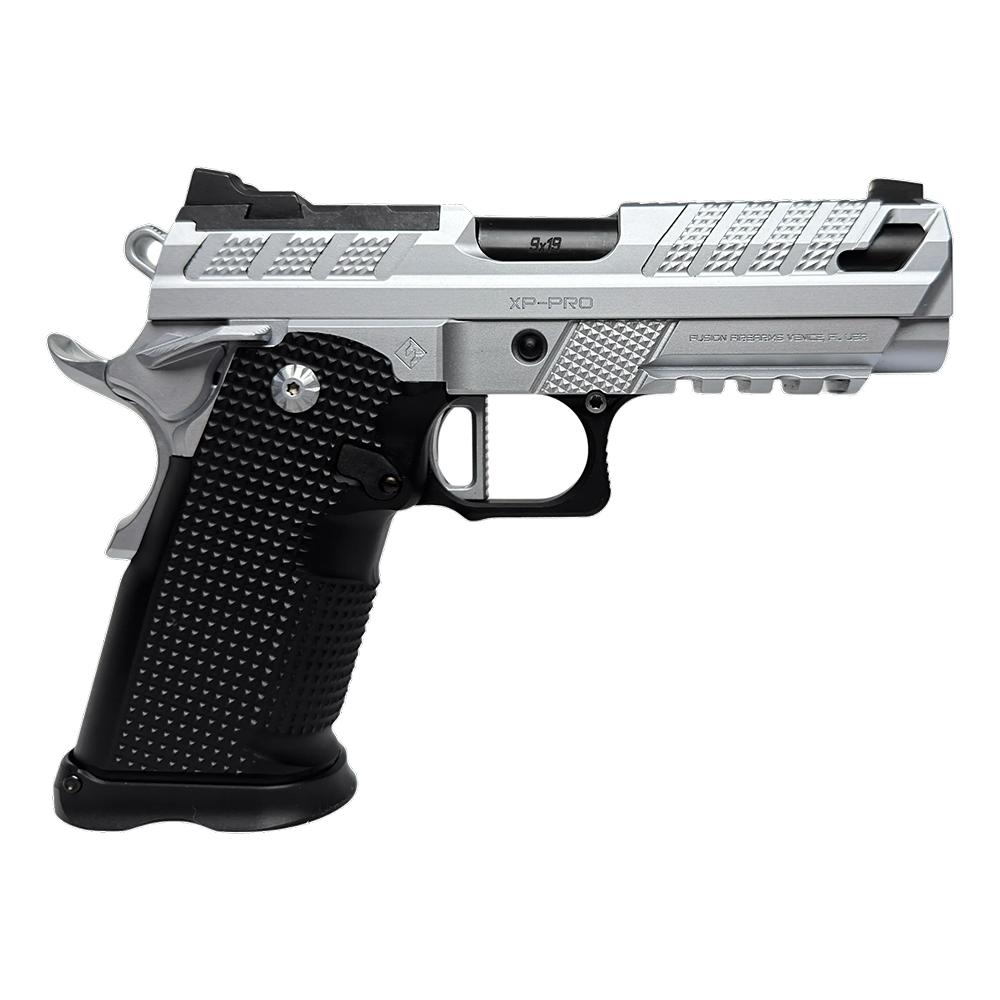 Fusion XP Pro V2 Handgun 9mm Luger 17rd Magazines (2) 4" Barrel Chrome Ambi Thumbledge