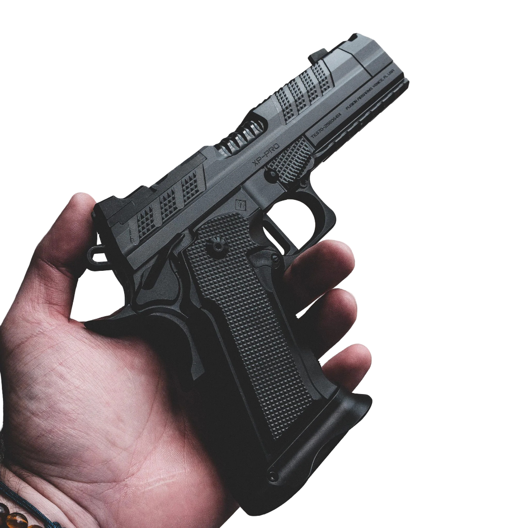 Fusion XP Comp 9mm 17rd Magazine (2) 4.6" Ported Barrel Black Ambi Thumb Rest Picture of Fusion Firearms Fusion XP Comp 9mm 4.6in BBL 17RDS Ported Black Thumb Rest