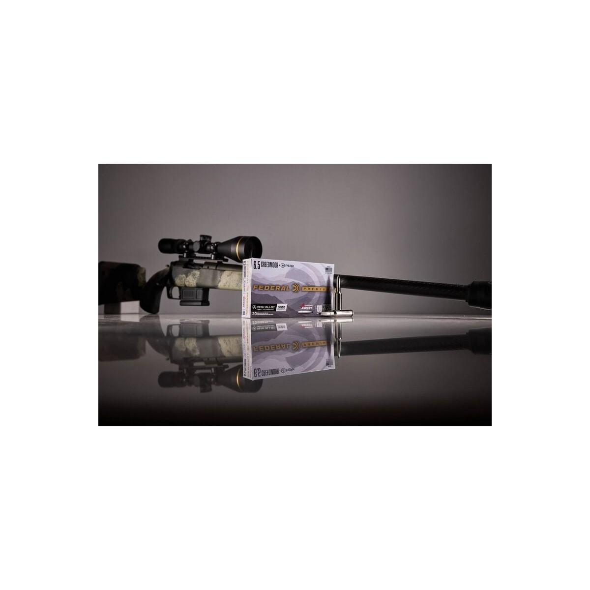 Federal Berger Elite Hunter Rifle Ammunition 6.5 Creedmoor +Peak 156gr OTM 2900 fps 20/ct Picture of Federal Cartridge Co. Federal 6.5 Creedmoor +Peak 156Gr Berger Elite Hunter 2900 fps 20/Rd