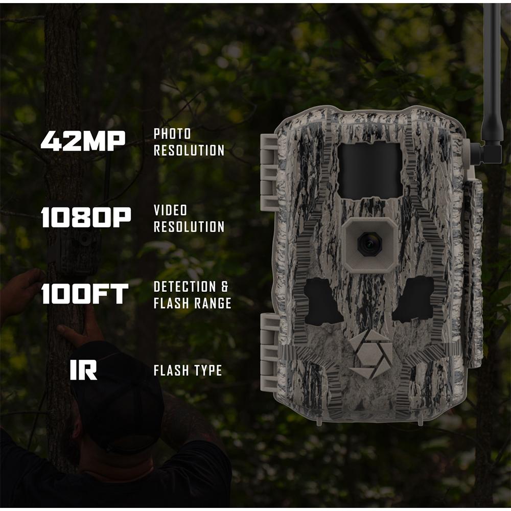 Stealth Cam Fusion Max 3.0 Cellular Trail Camera 42MP Brown Picture of Gsm FUSION MAX 3.0 - 42MP W/ CHARGE CIRCUIT