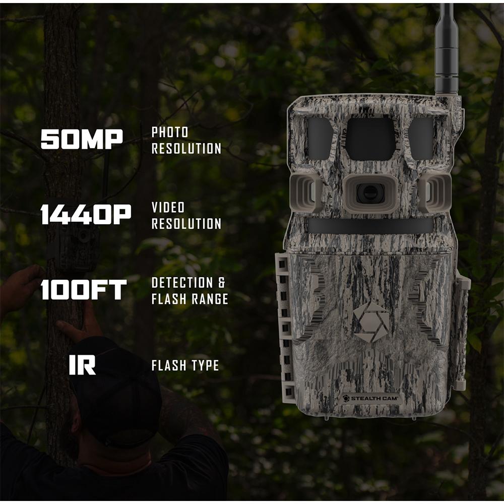 Stealth Cam Revolver Pro 3.0 360° Cellular Trail Camera 50MP Picture of Gsm REVOLVER PRO 3.0 - 50MP W/ CHARGE CIRCUIT