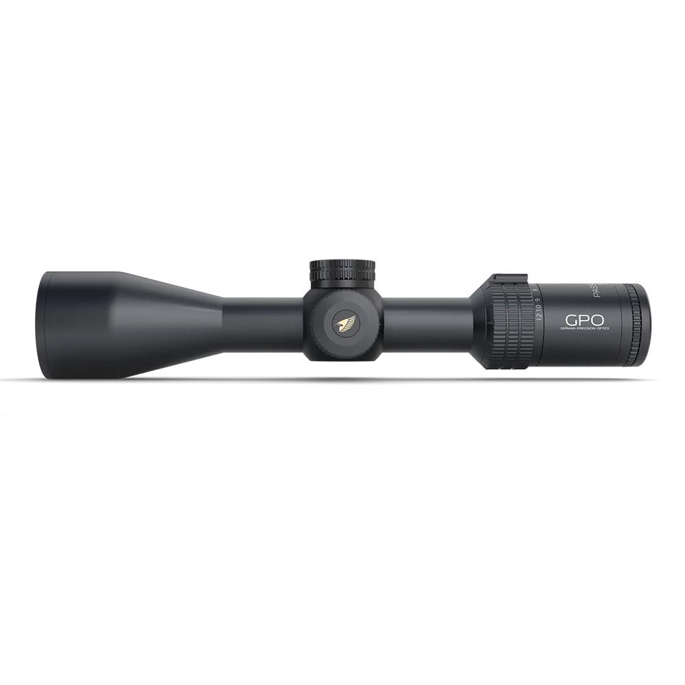 German Precision Optics Passion HDi Rifle Scope 3-12x50 30mm SFP G4I Illum. Black Picture of German Precision Optics PASSION HDi 3-12X50 30mm tube G4i reticle 1/4 MOA CCW Capped