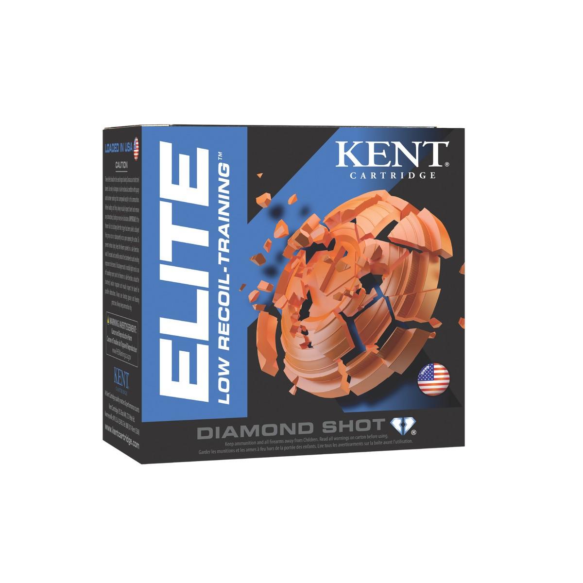 Kent Cartridge Elite Low Recoil Shotshell Ammunition 12ga 2-3/4'' 7/8oz 1200 fps #8 25/ct