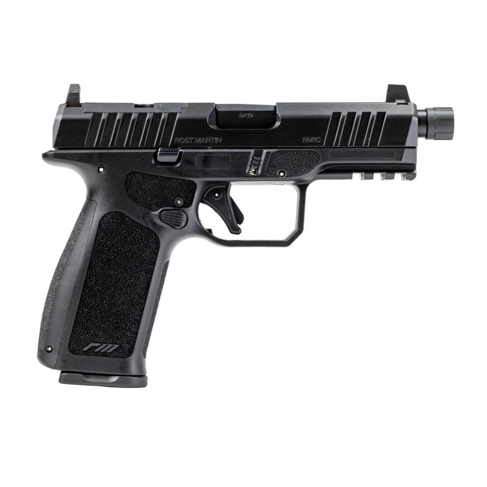 Rost Martin RM1CX Tactical OR Handgun 9mm Luger 15rd Magazine 4" 1/2x28 Threaded Barrel Black