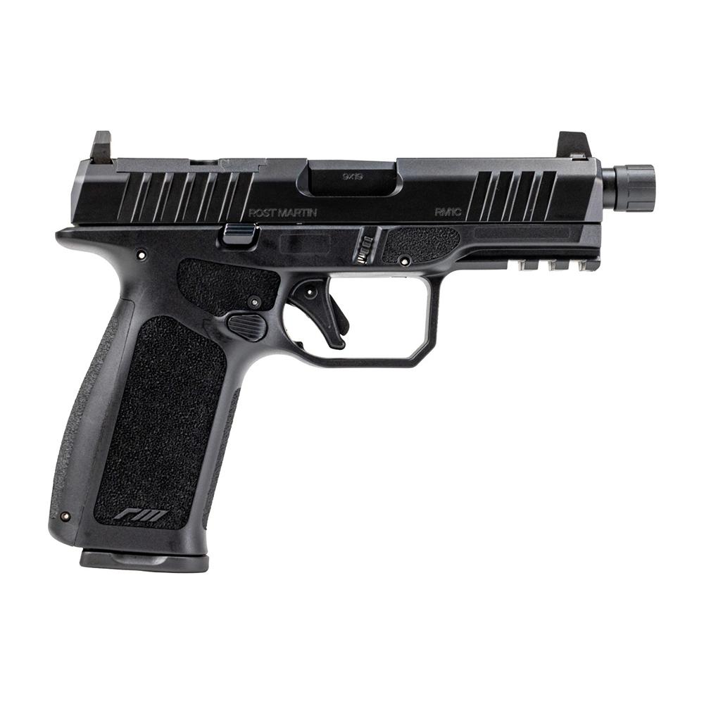 Rost Martin RM1CX Tactical OR Handgun 9mm Luger 17rd (1) & 24rd (1) Magazines 4" 1/2x28 Threaded Barrel Black