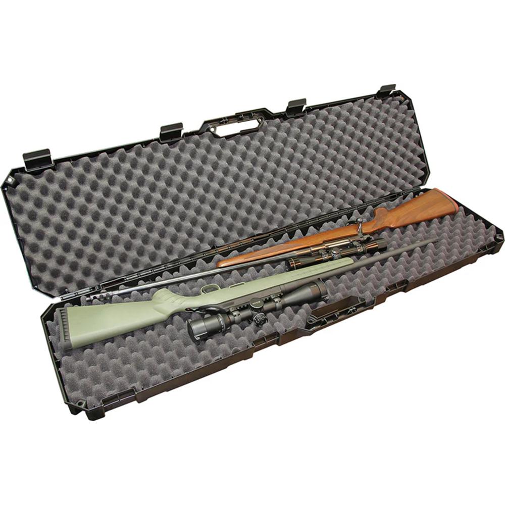 MTM Double Scoped Rifle Case 51 Black Picture of Mtm Molded Products Company MTM Rifle Case Double Scoped 51 Black