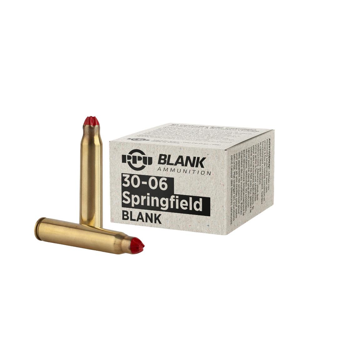 PPU Blank Rifle Ammunition .30-06 Sprg Blanks 20/ct Picture of TRZ Trading Inc. PRIVI .30-06 SPRINGFIELD BLANK 20/RD AMMO