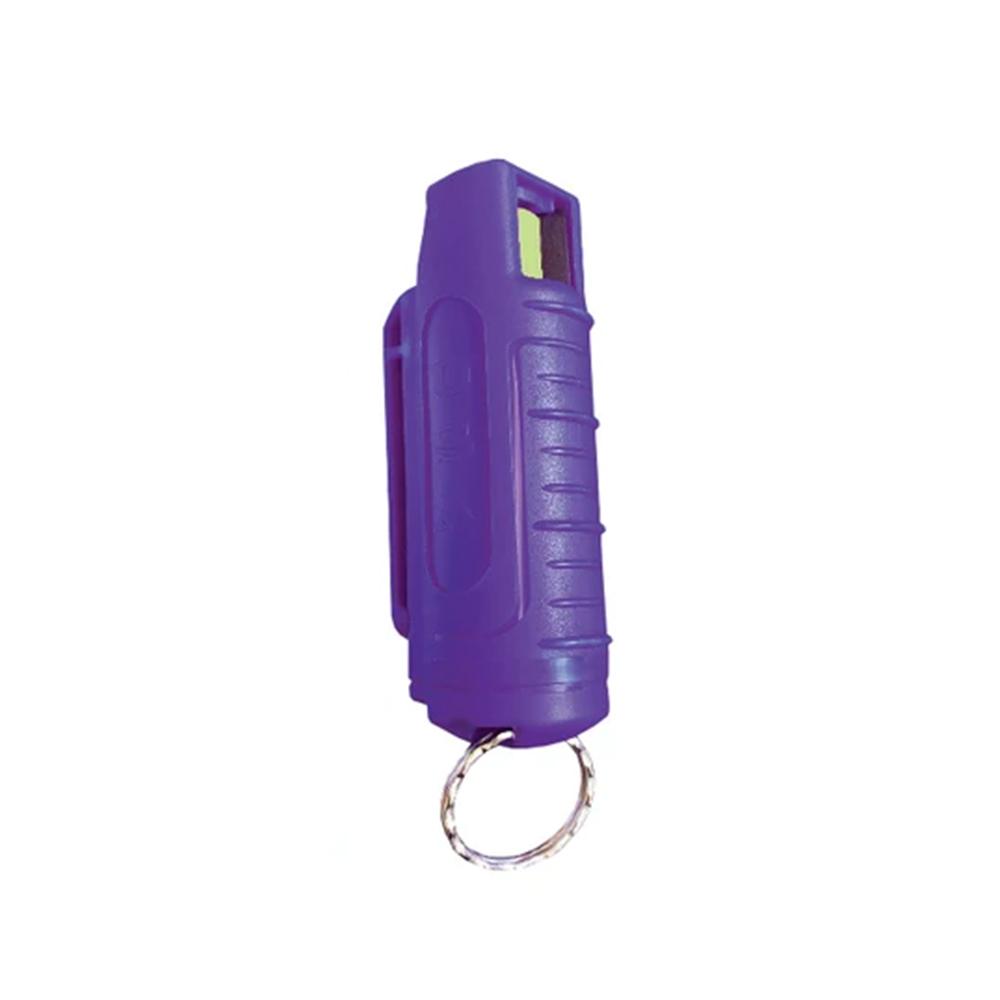 Personal Security Products Blue Heat Pepper Spray with Key Ring 1/2 oz Purple