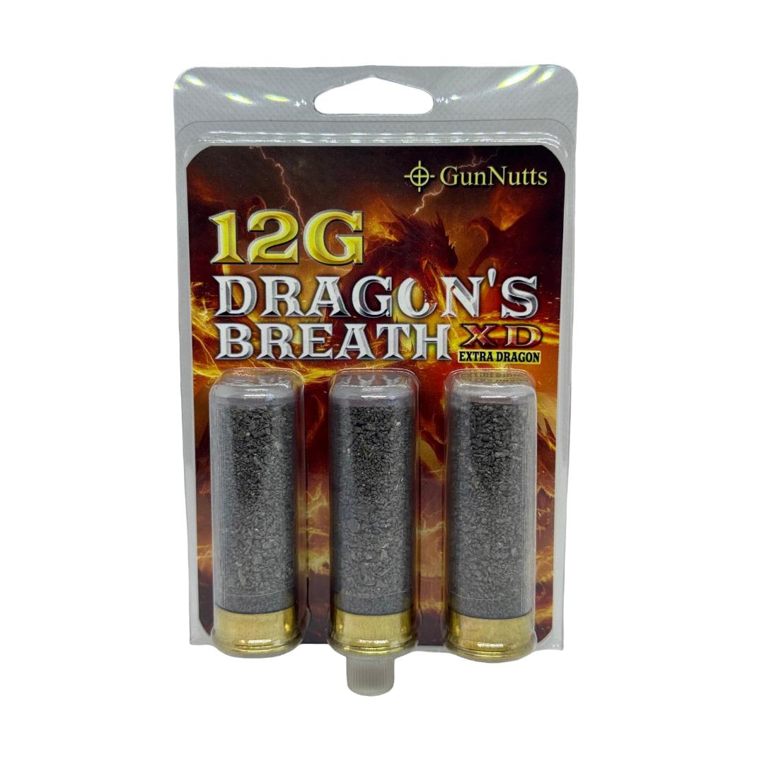 GunNutts Dragon's Breath XD Extra Dragon Shotshell Ammunition 12ga 2-3/4'' 3/ct