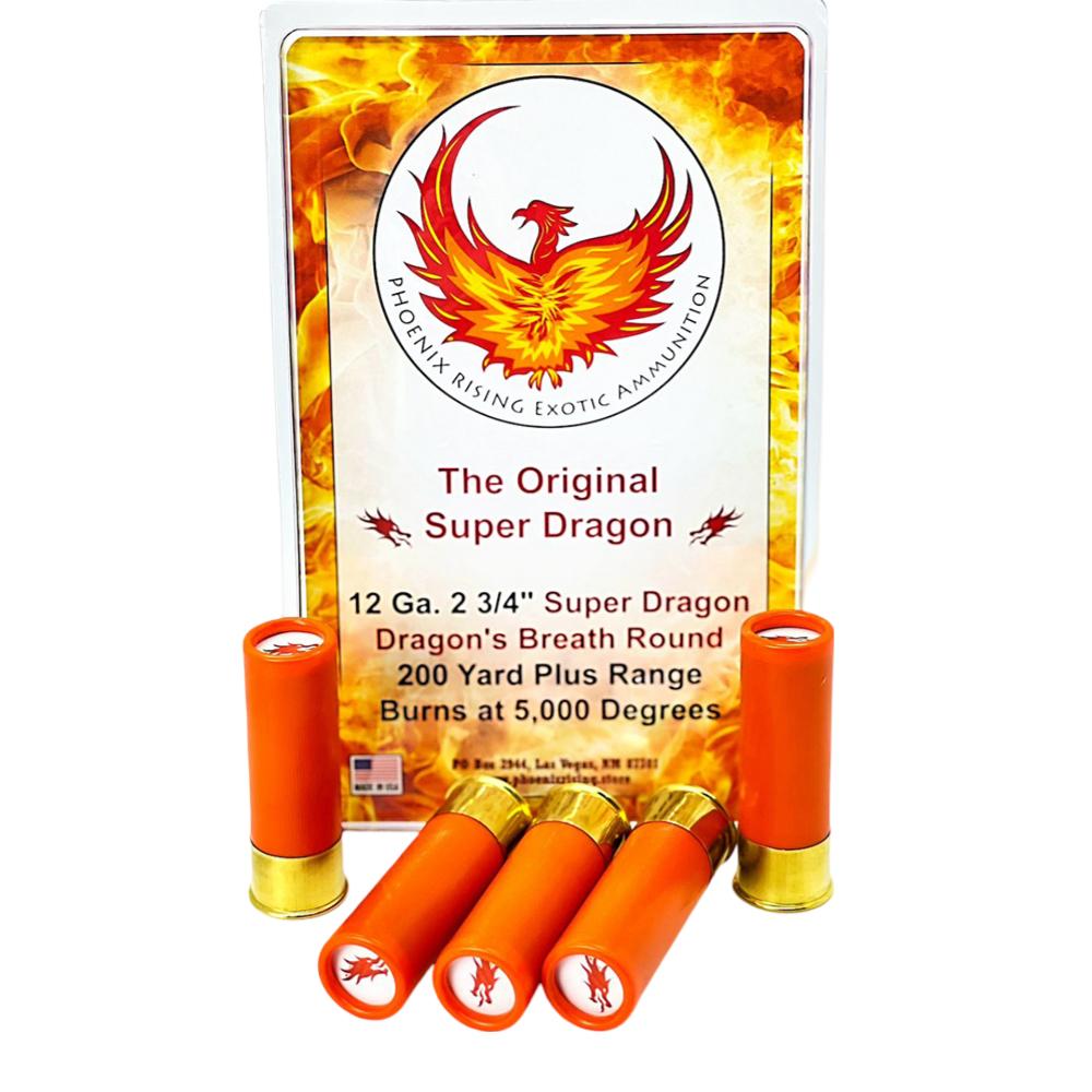 Phoenix Rising Super Dragon Dragon's Breath Shotshell 12 ga 2-3/4" 200yd 5/ct