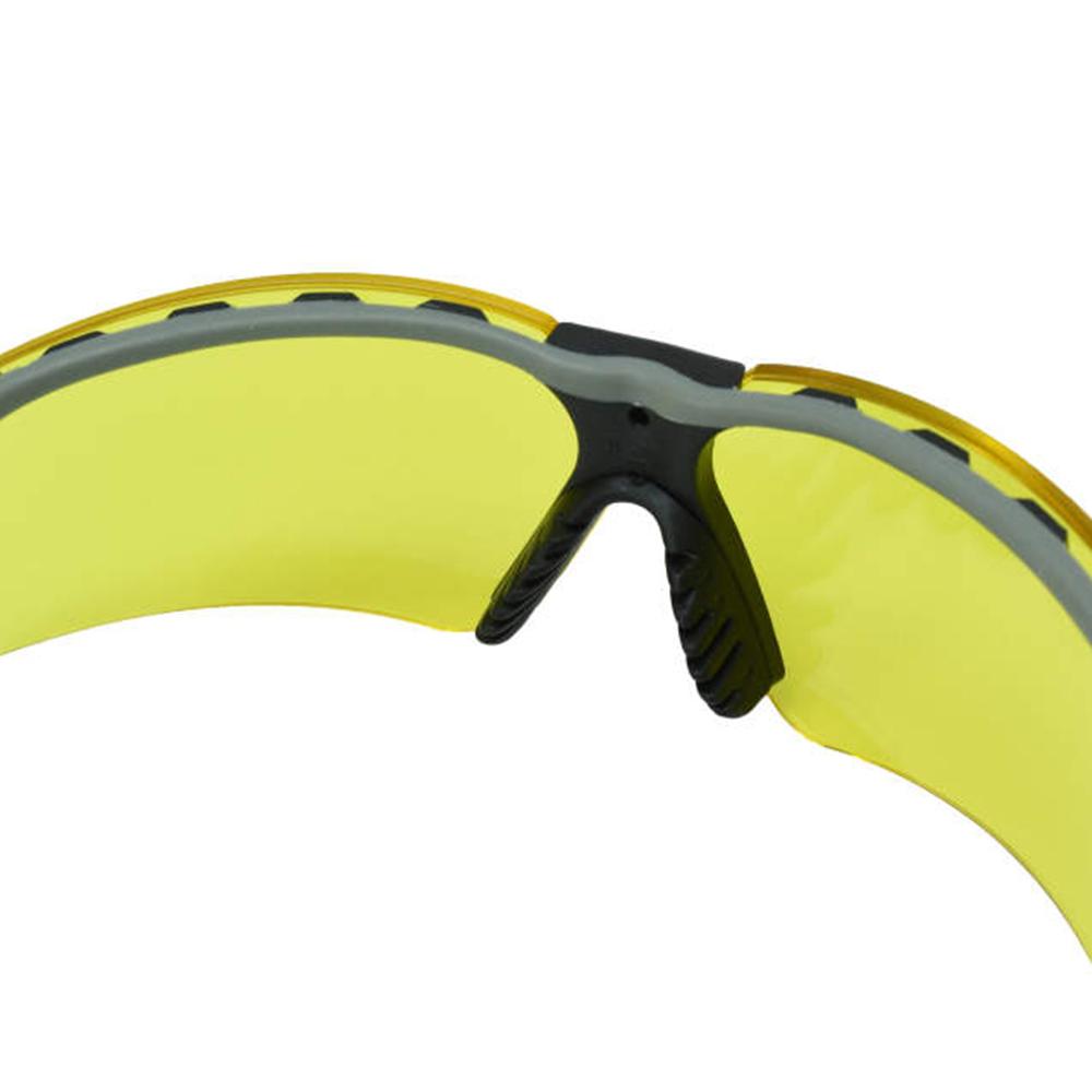 Radians Call Sign BRAVO Shooting Glasses Black with Amber Lenses Picture of Radians Inc. Tactical Safety Glass - Amber Anti-Fog Lens