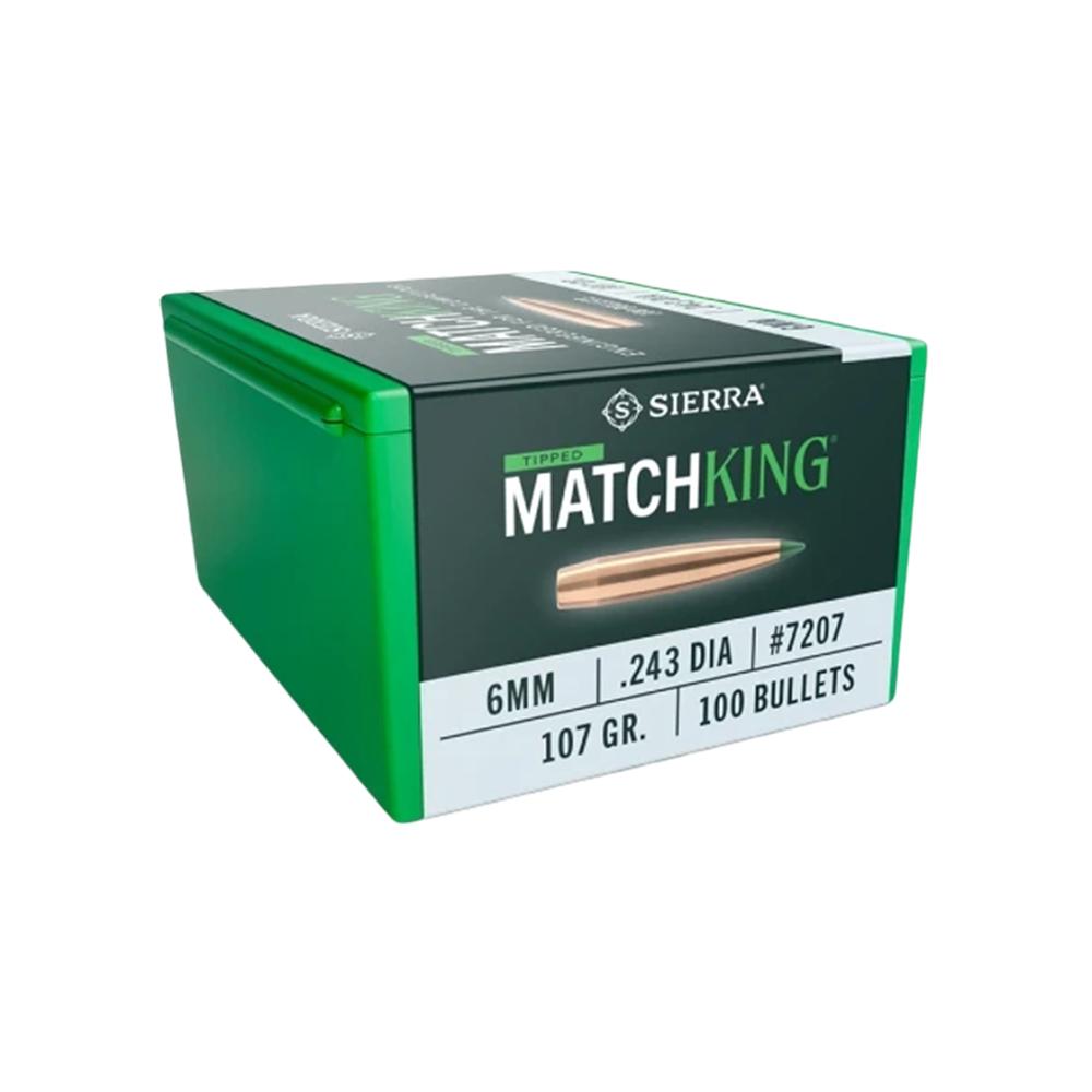 Sierra Tipped MatchKing Rifle Bullets 6mm 107 gr TMK 500/ct Picture of Sierra Bullets Sierra 6MM 107GR TMK - BGB 6MM 107GR Bullet 500ct