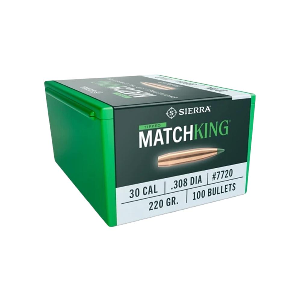 Sierra Tipped MatchKing Rifle Bullets 30 Cal 220 gr TMK 100/ct Picture of Sierra Bullets Sierra 30 CAL 220GR TMK .30 CAL 220GR Bullet 100ct