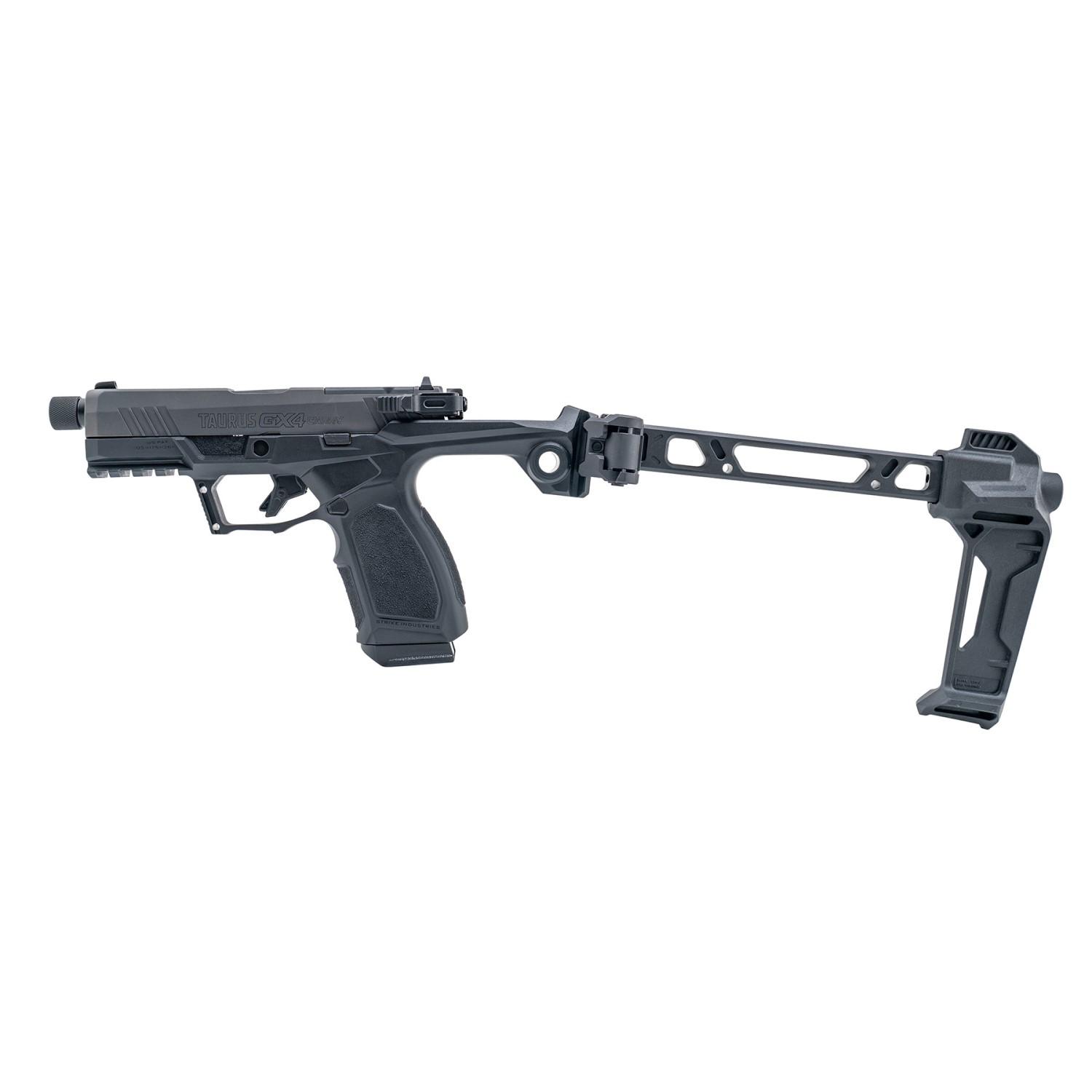 Taurus GX4 Strike Bravo Handgun 9mm Luger 15rd Magazines(2) 3.7" Threaded Barrel TORO SI Frame w/Brace Picture of Taurus International Inc. TARUS BRACE READY GX4 TORO MODEL STRK FRAME W/ STRIKE FSA 9MM 3.7" BRL