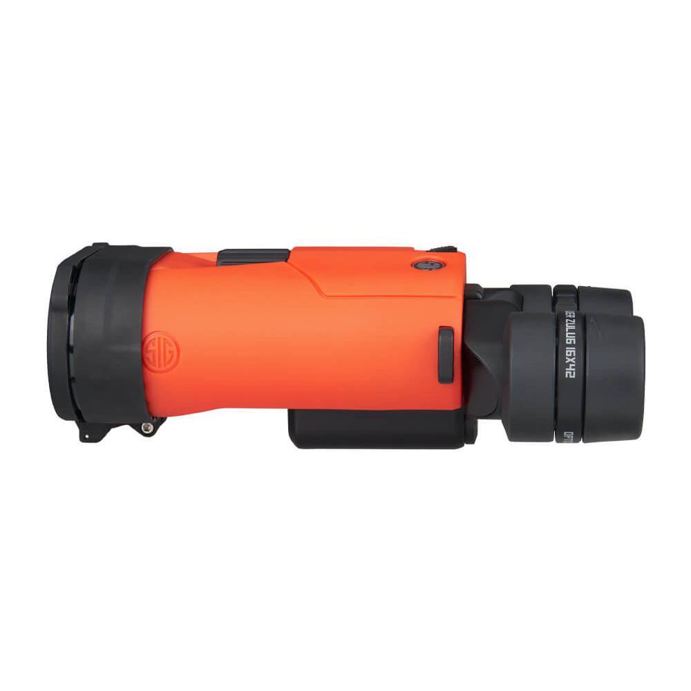Sig Sauer Zulu6 HDX Marine Binocular 12x42 Orange Picture of Sig Sauer ZULU6 HDX 16X42MM IMAGE STABILIZED ORANGE MARINE KIT